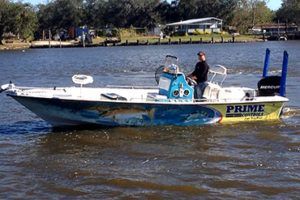 Boat used by Delacroix Fishing Guide, Capt. Nicholas Rando