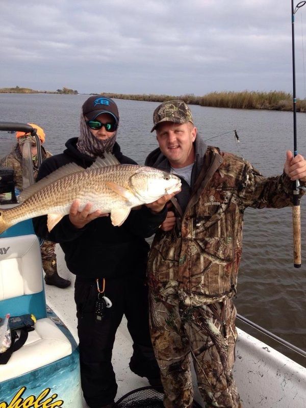 Redfish caught on New Orleans Fishing Charter